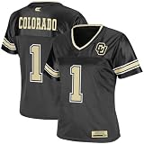 NCAA Colorado Buffaloes #1 Womens Stadium Football Jersey - Black (Medium)