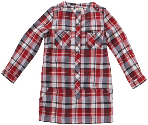 Lee M&auml;dchen Kleid/ Mini , kariert SEASONAL DRESS - L253RU61, Gr. 164 (12), Rot (RIBBON RED Preisvergleich