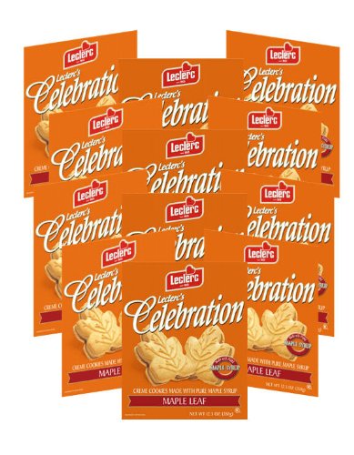 Celebration Maple Leaf Cookies- 12.3 Oz. – 1 Case of 12 Boxes