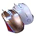 TENMOS G5S Wired Computer Mouse USB Optical LED Gaming Mouse for Mac/PC/Notebook, 2400DPI, 6 Buttons(gold)
