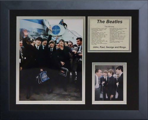 Legends Never Die The Beatles British Invasion Framed Photo Collage, 11 by 14-Inch