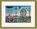 Gold Framed/Matted Print 17x23, Launching of Hot Air Balloons