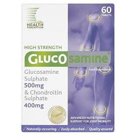 Health Perception High Strength Glucosamine 500mg with Chondroitin 400mg Food Supplement 60 Tablets