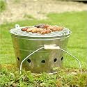 Holkham Bucket BBQ - Galvanised