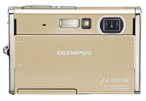 Childrens Toyshop  Electronics : Olympus Mju 1050SW Digital Camera - Champagne Gold (10.1MP, 3x Zoom) 2.7" LCD