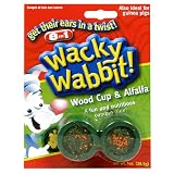 8in1 Wacky Wabbit Wood Cups Alfalfa Combo, 1-Ounce