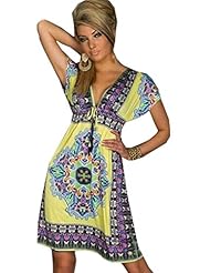 General Print Cotton/Wool  Dress