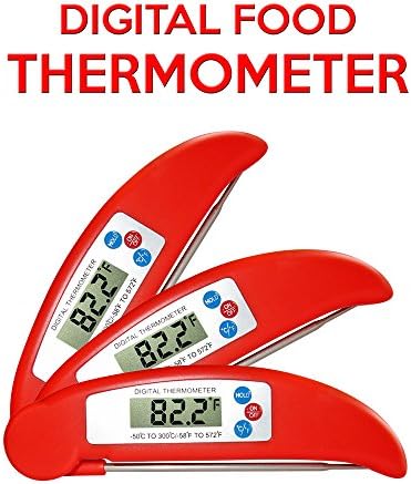 Quikbee Best Digital Food, Meat & BBQ Instant Read Thermometer With Probe For Cooking And Grilling