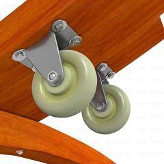 2 Rollen / R�der f�r H�ngemattengestelle aus Holz Madagaskar - f�r den einfachen Transport!