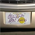Los Angeles Lakers 2009 NBA Champions Silver Mirrored License Plate