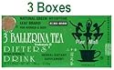 3 Ballerina Tea Extra Strength Dieters Drink Value Pack - 54 Tea Bags (in 3 Boxes)