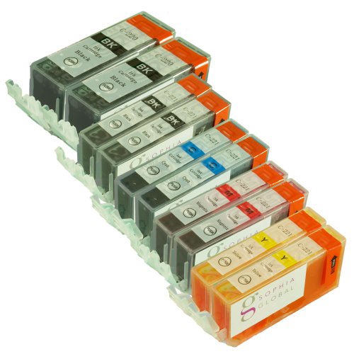 Sophia Global Compatible Ink Cartridge Replacement for Canon PGI-220 and CLI-221 (2 Large B...