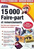 15 000 Faire-parts et remerciements