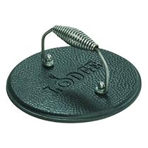 Lodge Logic Pre-Seasoned Round Cast-Iron Grill Press