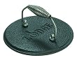 Lodge Logic Pre-Seasoned Round Cast-Iron Grill Press
