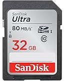 SanDisk Ultra 32GB Class 10 SDHC UHS-I Memory Card Up to 80MB, Grey/Black (SDSDUNC-032G-GN6IN)