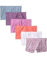 Fruit of the Loom Women's 6 Pack Comfort Covered Waistband Boyshort Panties