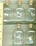 NEW, BOTTLES, GLASS, CLEAR, BOTTLE, STORAGE BOTTLES, MINI BOTTLE, MINI BOTTLES, SMALL, 2.75 TALL x 1 5/8 ACROSS, 30, BOTTLES, with 30, CORKS, Great for Doll Houses, # Nice Storage Container for small quantities of items,