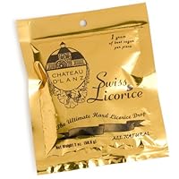 Chateau D' Lanz Swiss Licorice Hard Black Licorice Drops, 2-Ounce Bags (Pack of 8)