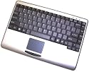 Adesso MINI SLIMTOUCH TOUCHPAD USB KEYBOARD SILVER WITH BLACK KEYS ( AKB-410US )