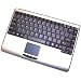 Adesso MINI SLIMTOUCH TOUCHPAD USB  KEYBOARD SILVER WITH BLACK KEYS ( AKB-410US )