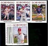 2008 Topps Philadelphia Phillies Series 1&2 Baseball Cards Complete Team Set of 22 cards including Chase Utley, Jimmy Rollins, Ryan Howard and more !
