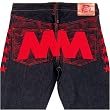 RMC X 4A Like Black 5 Star red embroidey denim jeans REDM2907