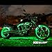 XKGLOW XK034002-G Green - 10xPod + 4x8 Strips Single Color LED Accent Light Motorcycle Kit