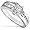 1.00ctw Princess Cut Diamond Ring in 14K White Gold (HI/I1)- Size 5