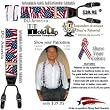 Double-UP American flag pattern suspenders