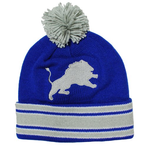 Mitchell & Ness Detroit Lions Throwback Jersey Stripe Knit Hat One Size Fits All