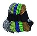 MeMoi Colored Tips Half Cushioned Low Cut Socks 6-Pack