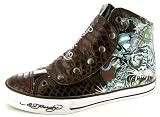 51MMWMl UhL. SL160  Ed Hardy Mens Melrose High rise Sneaker,Chocolate 19FHR202M,10 M US