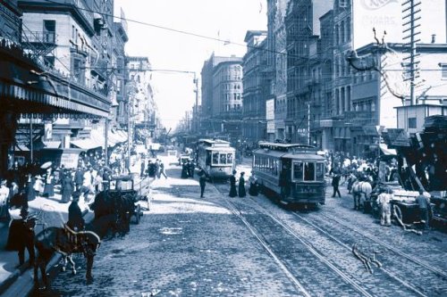 Art Poster, Historic Philadelphia Trolleys - 27.5 x 18.75
