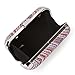 BMC Fashionable Multicolored Zigzag Design Woven Twine Statement Clutch Handbag