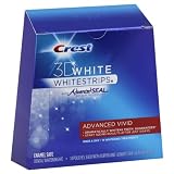 Crest 3d White Whitestrips Whitening Kit, Dental, Advanced Vivid, 14 Pouches