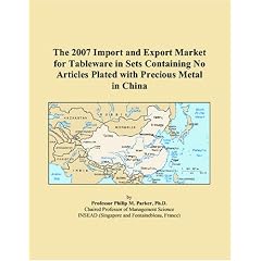 The 2007 Import and Export Market for Tableware in Sets Containing No Articles Plated with Precious Metal in China Image