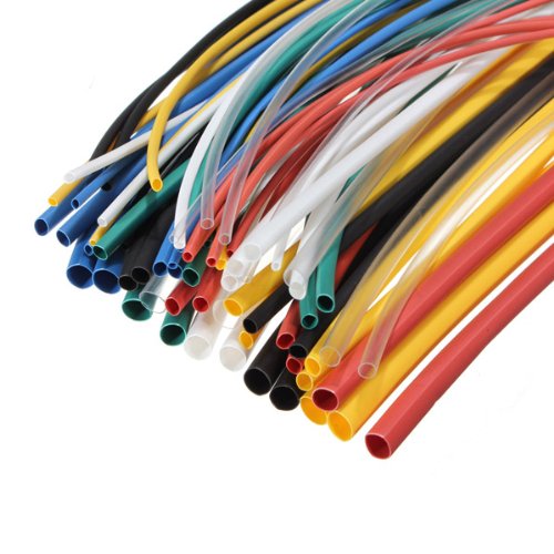 140pcs 7Color Ratio 2:1 Polyolefin Heat Shrink Tubing Tube Sleeve Wrap Wire 20cm