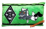 Borussia Mönchengladbach Nicki Kissen Modell Logo / Maskottchen Jünter
