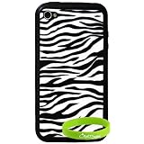 CrazyOnDigital Zebra Skin Case for iPhone 4G (Fits ATandT iPhone)
