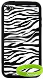 CrazyOnDigital Zebra Skin Case for iPhone 4G (Fits AT&T iPhone)