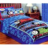 Brand New Thomas Friends Twin Comforter, Fitted Sheet, Pillow Case and Drapes by store51