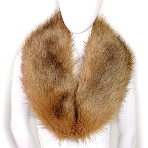 Futrzane Women's Faux Fur Neck Scarf Wrap One Size