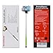 InnoGear Adjustable Extendable Wireless Bluetooth Monopod Handheld Self Portrait Self Timer Selfie Stick with Remote Shutter Function for iPhone 4 4s 5 5s 5c 6 6 Plus, Samsung S3 S4 Note 2 Note 3, HTC One, Sony Xperia, LG, Compatble with IOS 4.0/ Android 3.0 or Above System (Green)
