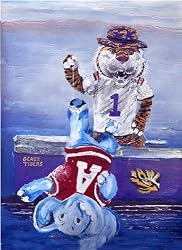 LSU Painting - Look What the Cat Dragged In