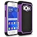 Samsung Galaxy Ace 4 Lite Case, RANZ Black/ Purple Heavy Duty Dual Layer Armored Hybrid Case Cover For Samsung Galaxy Ace 4 Lite G313ML