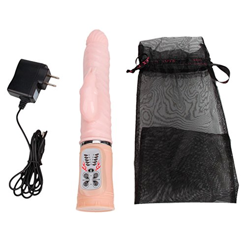 BAILE Adult Sex Toys Waterproof Silicone Five-frequencies Vibration Five-frequencies Rotation Orgasmic Thrusting Stimulation Vibration G-spot Clit Clitoris Female Electric Automatic Vibrator Vibrate Vibe Massager with Charger for Couple Woman Women Flesh Color