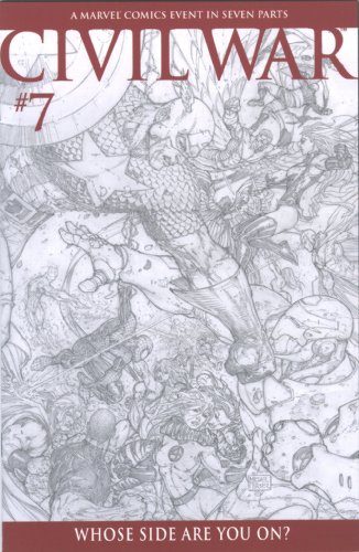 Civil War #7, Michael Turner Sketch Variant Cover (Civil War, # 7)