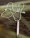Fashion necklace 721 strip of diamantes mounted in silver colour drop