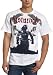 Bravado Men's Disturbed Raven T-Shirt, White, Medium